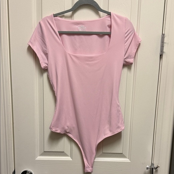 SWS Tops - Chic Pink Short Sleeve Bodysuit NWOT